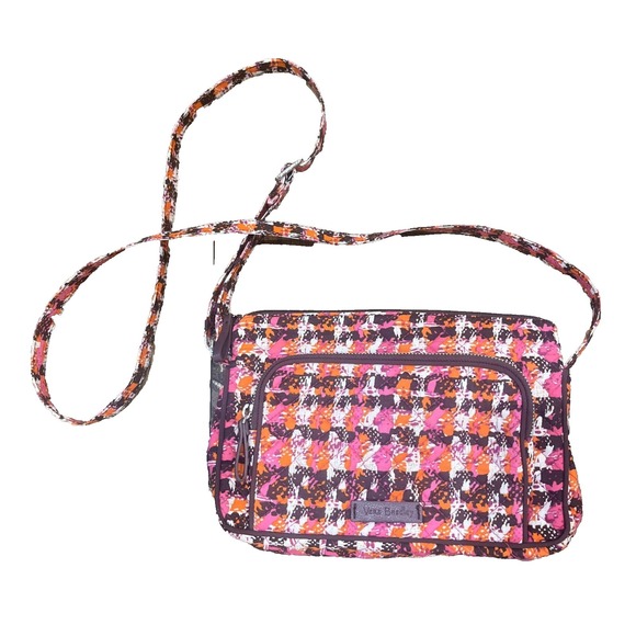 Vera Bradley Handbags - Vera Bradley Iconic RFID Little Hipster Crossbody Bag Purse Houndstooth Tweed